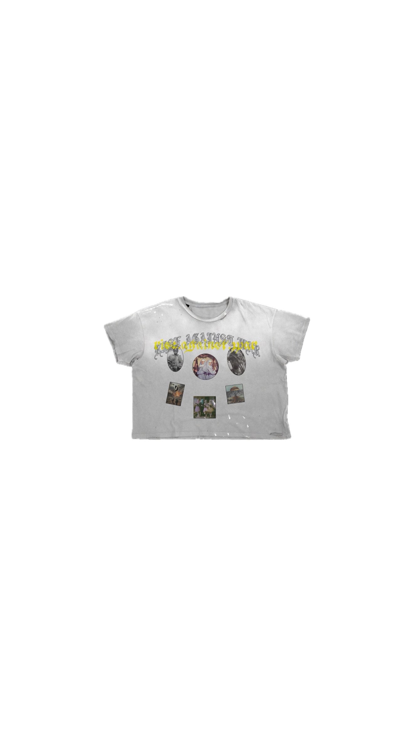 Raw 9 “Cease-fire” distressed vintage tee